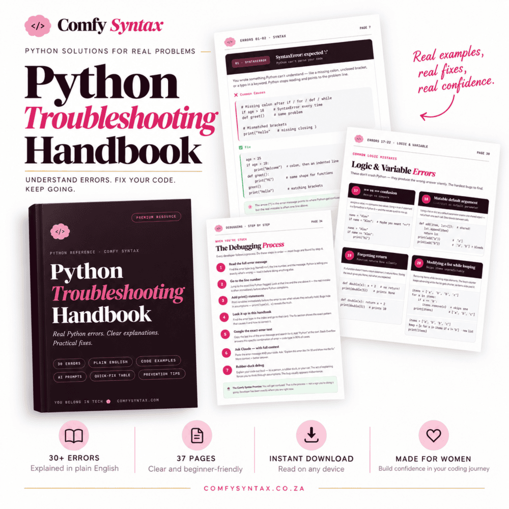 Python Troubleshooting Handbook