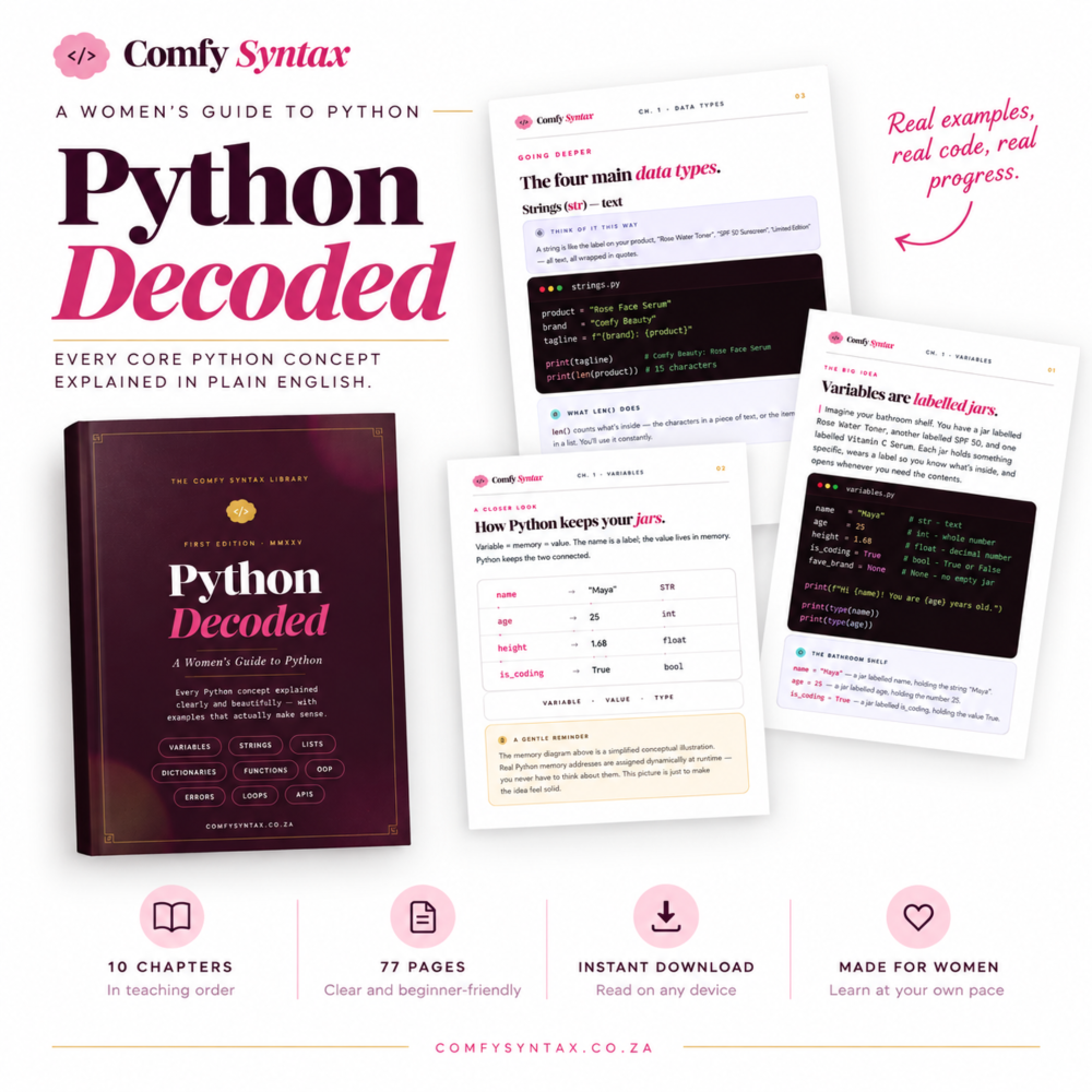 Python Decoded: A Women's Coding Companion