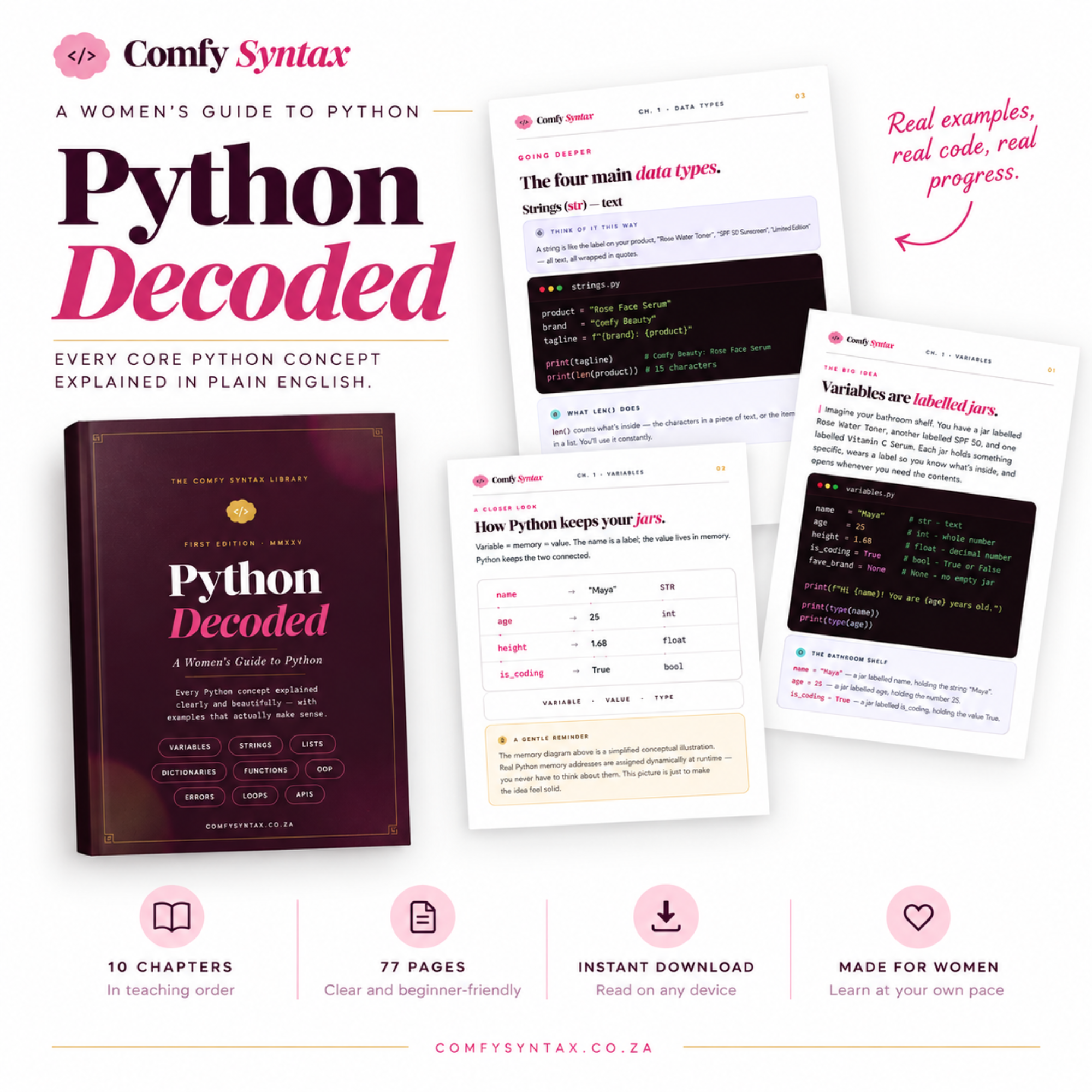 Python Beginner Bundle - Python Decoded + Troubleshooting Handbook + Flashcards - Image 3