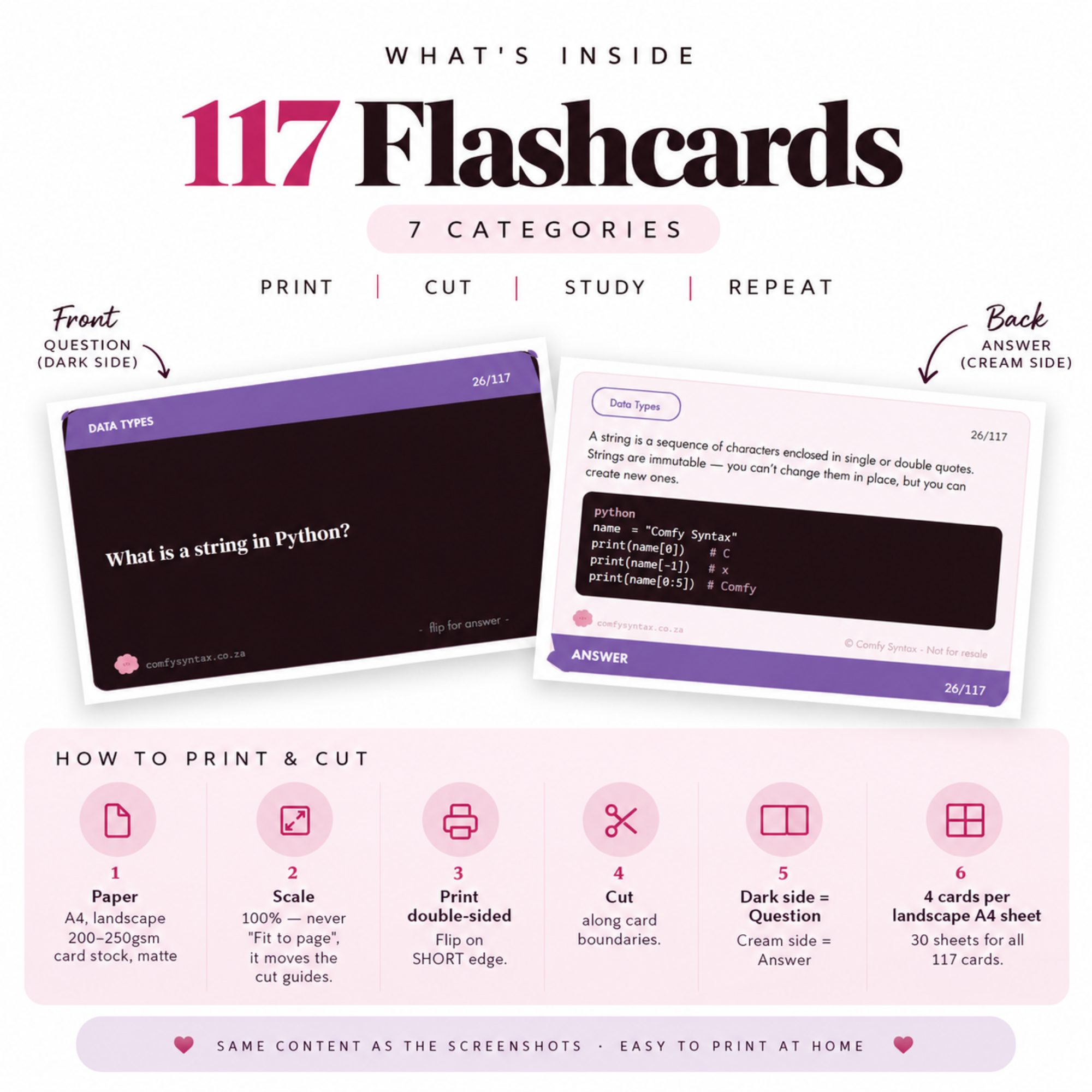 Python Flashcards Deck (117 Flashcards) - Image 8
