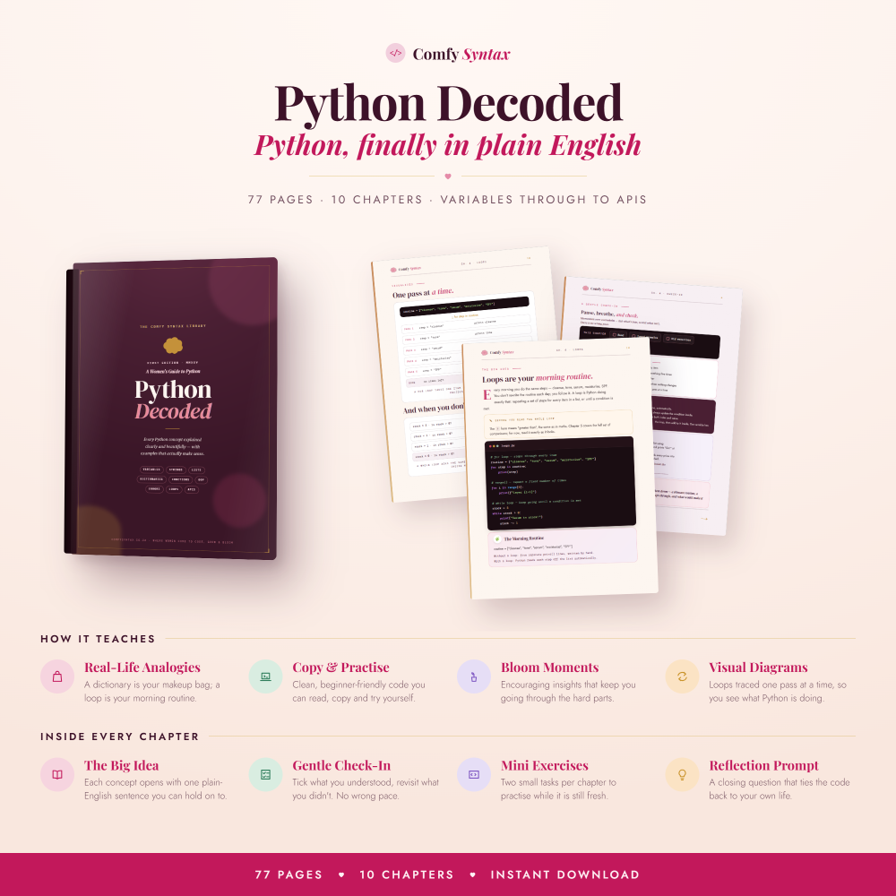 Python Decoded: A Women's Coding Companion