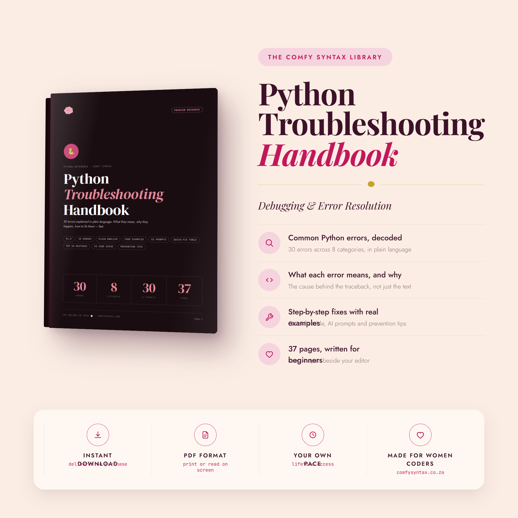 The Complete Path — Python Decoded + Troubleshooting Handbook + Flashcards - Image 3